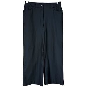 Lululemon City Sleek 5 Pocket Wide-Leg HR 7/8 Pant Black Women's Size 31 EUC